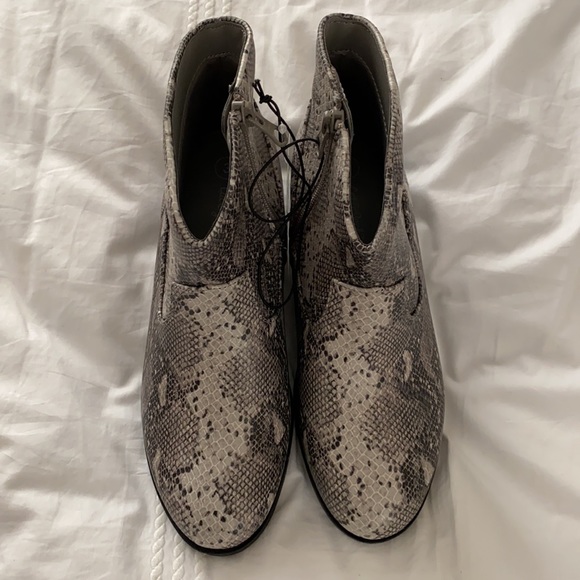 Girls Side zip western multi grey boots size 3 - Picture 5 of 7